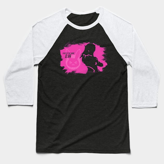 Play of the game - D.Va Baseball T-Shirt by samuray